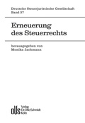 Cover: Erneuerung Des Steuerrechts - Otto Schmidt Verlag