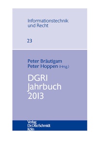 Abbildung von: Dgri Jahrbuch 2013 - Otto Schmidt Verlag