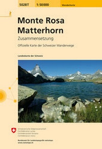 Abbildung von: 5028T Monte Rosa - Matterhorn Wanderkarte - swisstopo