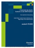 Cover: Potenziale des dualen Studiums in den MINT-F&auml;chern - utzverlag