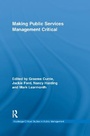 Cover: Making Public Services Management Critical - Routledge