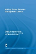 Cover: Making Public Services Management Critical - Routledge