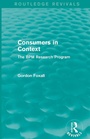 Cover: Consumers in Context - Routledge