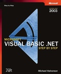Cover: Microsoft Visual Basic .NET Step by Step--Version 2003 - Microsoft Press