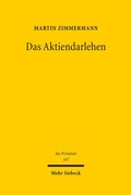 Cover: Das Aktiendarlehen - Mohr Siebeck