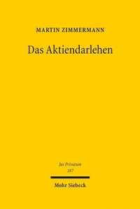 Enlarge image Cover: Das Aktiendarlehen - Mohr Siebeck