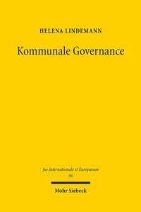 Abbildung von: Kommunale Governance - Mohr Siebeck