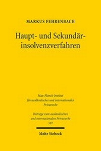 Abbildung von: Haupt- und Sekundaerinsolvenzverfahren - Mohr Siebeck