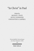 Cover: "In Christ" in Paul - Mohr Siebeck
