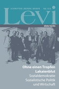 Cover: Levi - Gesammelte Schriften, Reden und Briefe / Gesammelte Schriften, Reden und Briefe Band II/2 - Dietz