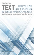 Cover: Textanalyse und -interpretation in Schule und Hochschule - K&ouml;nigshausen & Neumann