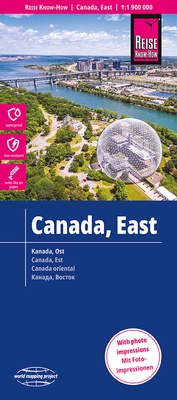 Abbildung von: Reise Know-How Landkarte Kanada Ost / East Canada (1:1.900.000) - Reise Know-How Verlag Peter Rump GmbH