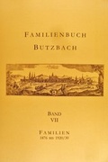 Cover: Familienbuch Butzbach Band VII - Geschichtsverein f&uuml;r Butzbach und Umgebung