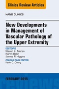 Cover: New Developments in Management of Vascular Pathology of the Upper Extremity, An Issue of Hand Clinics - Elsevier