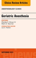 Cover: Geriatric Anesthesia, An Issue of Anesthesiology Clinics - Elsevier