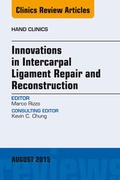Cover: Innovations in Intercarpal Ligament Repair and Reconstruction - Elsevier