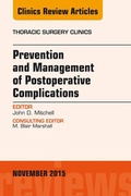 Bild: Prevention and Management of Post-Operative Complications, An Issue of Thoracic Surgery Clinics 25-4 - Elsevier