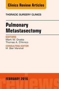 Bild: Pulmonary Metastasectomy, An Issue of Thoracic Surgery Clinics of North America - Elsevier