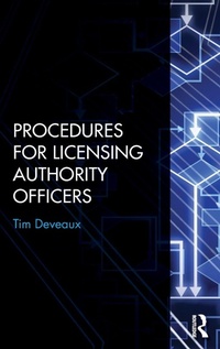 Abbildung von: Procedures for Licensing Authority Officers - Routledge
