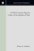 Cover: A Third-Century Papyrus Codex of the Epistles of Paul - Wipf & Stock Publishers