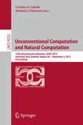 Cover: Unconventional Computation and Natural Computation - Springer