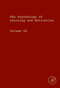 Enlarge image Cover: Psychology of Learning and Motivation - Academic Press