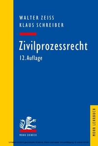 Abbildung von: Zivilprozessrecht - Mohr Siebeck