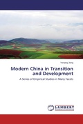Cover: Modern China in Transition and Development - LAP Lambert Academic Publishing