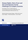Cover: Human Rights, Rule of Law and the Contemporary Social Challenges in Complex Societies - Nomos