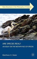Cover: Are Species Real? - Palgrave Macmillan