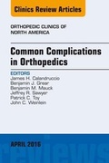 Cover: Common Complications in Orthopedics, An Issue of Orthopedic Clinics - Elsevier