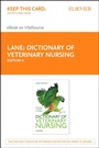 Cover: Dictionary of Veterinary Nursing - E-Book - Elsevier