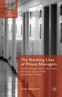 Cover: The Working Lives of Prison Managers - Palgrave Macmillan