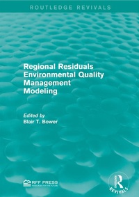 Enlarge image Cover: Regional Residuals Environmental Quality Management Modeling - Routledge