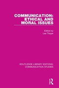 Cover: Communication: Ethical and Moral Issues - Routledge