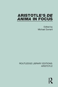Cover: Aristotle's De Anima in Focus - Routledge
