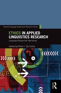 Cover: Ethics in Applied Linguistics Research - Routledge