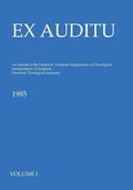 Cover: Ex Auditu - Volume 01 - Wipf & Stock Publishers