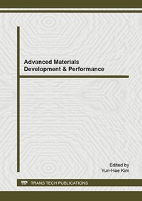Enlarge image Cover: Advanced Materials Development & Performance - Trans Tech Publications Ltd
