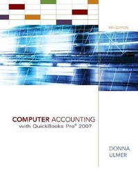 Abbildung von: Computer Accounting with QuickBooks Pro 2007 - Irwin/McGraw-Hill