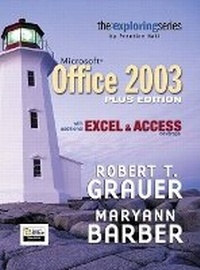 Abbildung von: Exploring Microsoft Office Plus Edition with additional Excel & Access coverage - Pearson