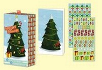 Enlarge image Cover: Spruce Holiday Sticker Note Cards - Potter Style