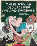 Cover: There Was an Old Lady Who Swallowed Some Books! - Turtleback Books