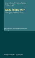 Cover: Wozu leben wir? - Vandenhoeck & Ruprecht