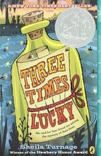 Enlarge image Cover: Three Times Lucky - Turtleback Books