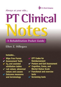 Enlarge image Cover: PT Clinical Notes - F.A. Davis Company