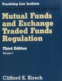 Abbildung von: Mutual Funds and Exchange Traded Funds Regulation - Practising Law Institute