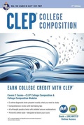Cover: Clep(r) College Composition 2nd Ed., Book + Online - Research & Education Association