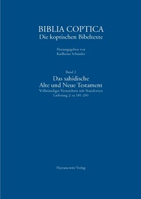Abbildung von: Biblia Coptica / Das sahidische Alte und Neue Testament - Harrassowitz Verlag