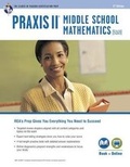 Cover: Praxis Middle School Mathematics (5169) Book + Online - Research & Education Association